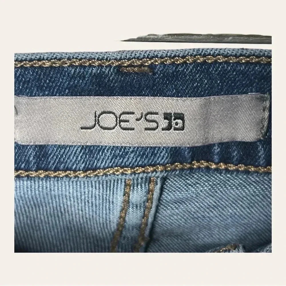 0433W. JOE’S JEANS DENIM JEANS STRAIGHT LEG SIZE 28 MEDIUM WASH DENIM IN‎ COLOR - Picture 5 of 10